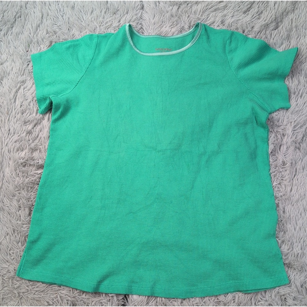 Women Within Shirt Womens 1X Thermal Tee Waffle Texture Comfort Lightweight